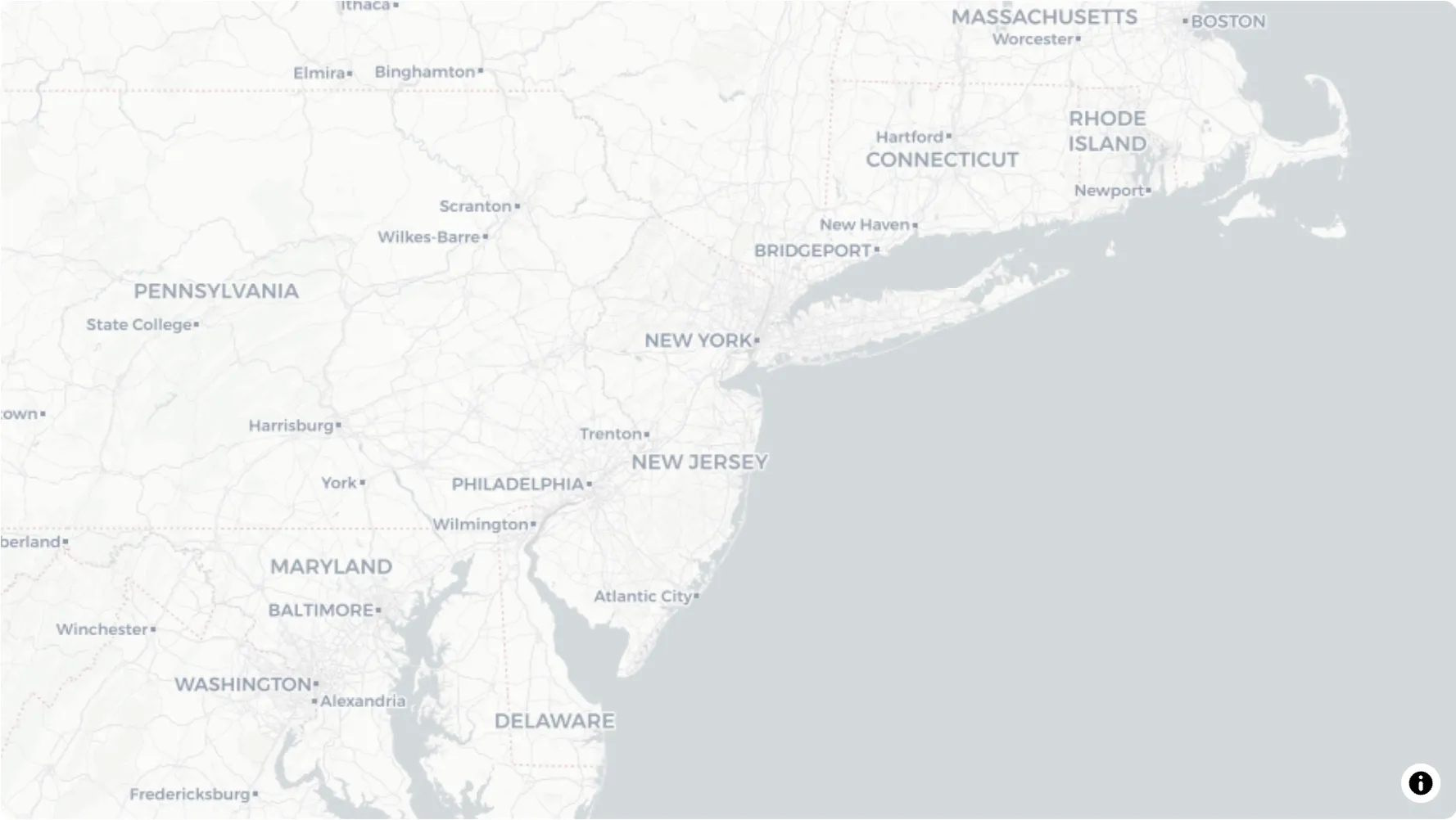 Outline map style reveal between sections