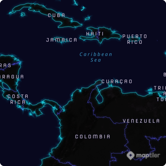 Cyberpunk map style